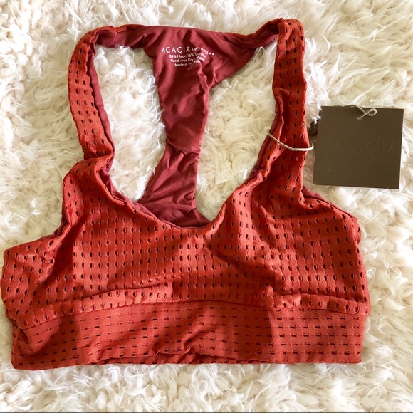 acacia swimwear Other - Acacia Kailua Top In Mai Tai Mesh